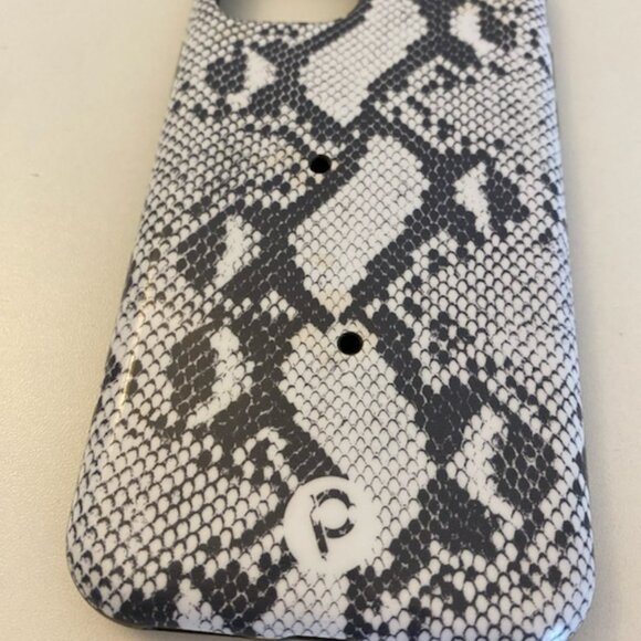 IPHONE 11 PRO Loopy Phone Case Gray Snakeskin PREOWNED Rubber Loopy NOT Included - Picture 2 of 4